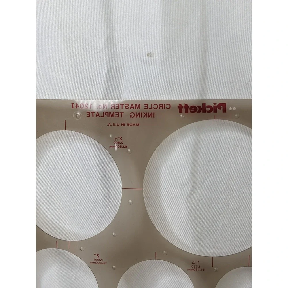 Pickett‎ Inking Template 10331 Circle 12041 Lot of 2